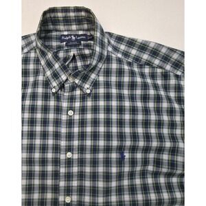 Polo Ralph‎ Lauren Shirt Mens XL Plaid Short Sleeve Button Down Blake Fit